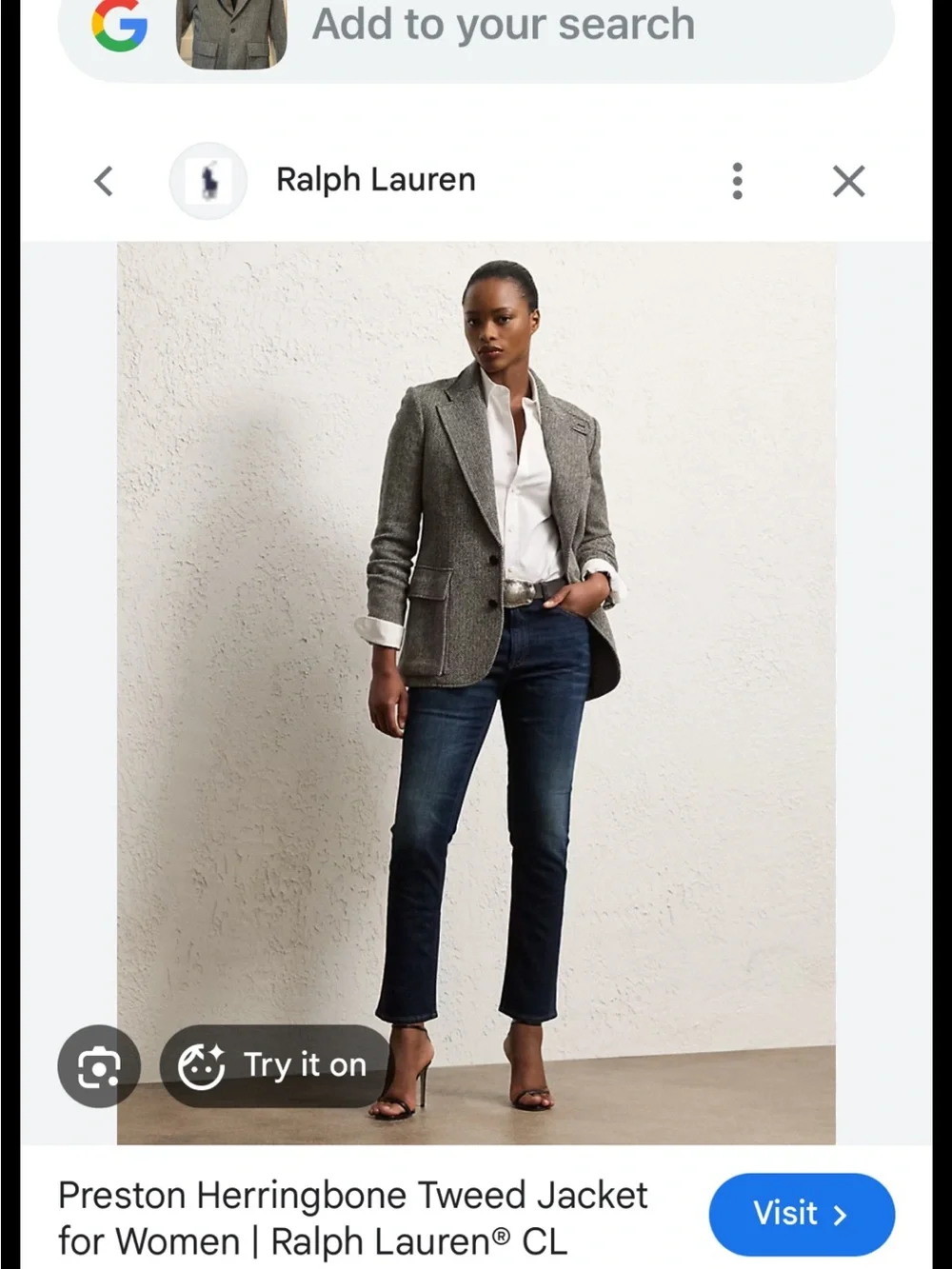 Ralph Lauren Preston Herringbone Blazer